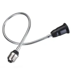 20/30/40/60cm - E27 - Noir - Flexible - Extension - Socket - LED Bulb léger - Support de base