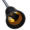 20/30/40/60cm - E27 - Black - Flexible - Extension - Socket - LED Light Bulb - Base HolderHome