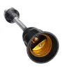 20/30/40/60cm - E27 - Noir - Flexible - Extension - Socket - LED Bulb léger - Support de base