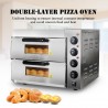 Elektrische oven - voor pizza / kip / brood - roestvrij staal - dubbellaagsBakvormen