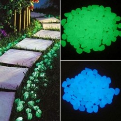25 pieces / 50 pieces - glow in the dark garden pebblesSolar lighting
