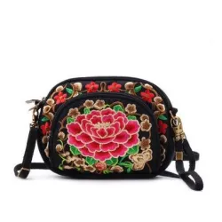 Vintage Zipper Bag - Ethnic National styleTassen