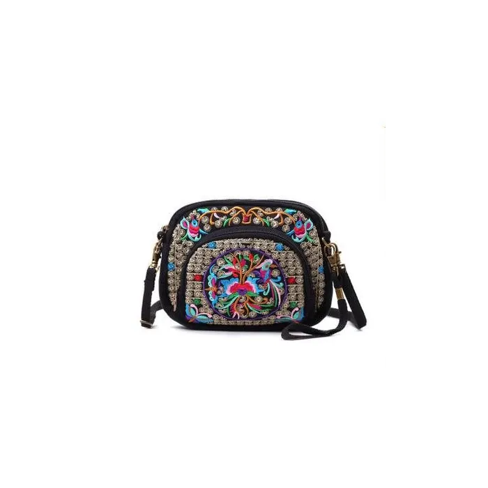 Vintage Zipper Bag - Ethnic National styleTassen