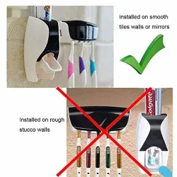 Automatic toothpaste dispenser - toothbrush holder - bathroom accessoriesBadkamer & Toilet