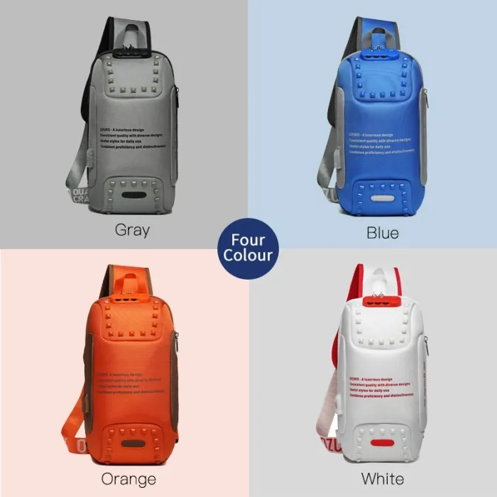 Sacs à corps - antivol - sac de messager - charge usb - hydrofuge