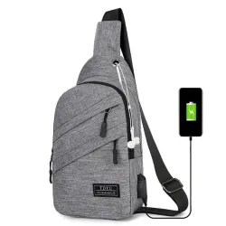 Shoulder bags - nylon waist pack- outdoor - usb chargingTassen