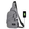 Shoulder bags - nylon waist pack- outdoor - usb chargingTassen