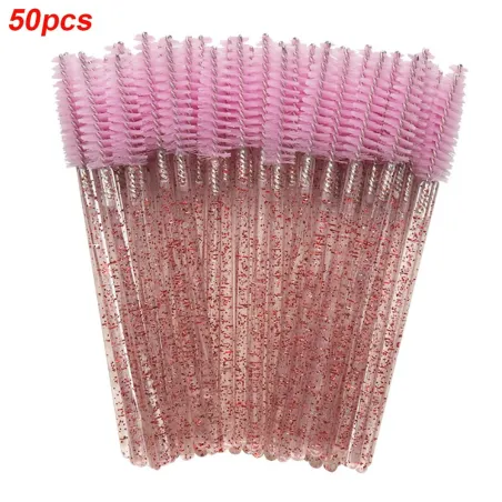 50PCS - Eye Makeup Brush - Pink - BlueKwasten
