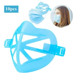10 pièces - face 3D sous support masque - support