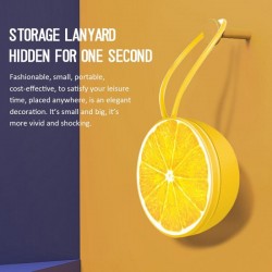 Mini haut-parleur Bluetooth - sans fil - avec lanyard - forme de fruits