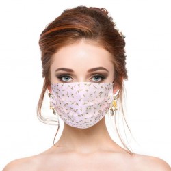 10 - 100 stuks - wegwerp antibacteriële gezichts- / mondmaskers - 3-laags - bloemenprintMondmaskers