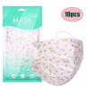 10 - 100 stuks - wegwerp antibacteriële gezichts- / mondmaskers - 3-laags - bloemenprintMondmaskers