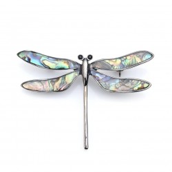 Dragonfly en émail vintage - broche élégante