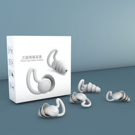 Earplugs - Protection - Silicone - Imperméable - 1 paire