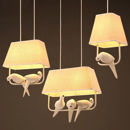 Bird Chandeliers - Lampes - Retro Art - E27