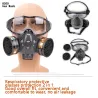 Full Face Gas Mask - Glasses - Safety - Anti-Dust - Filter RespiratorMondmaskers