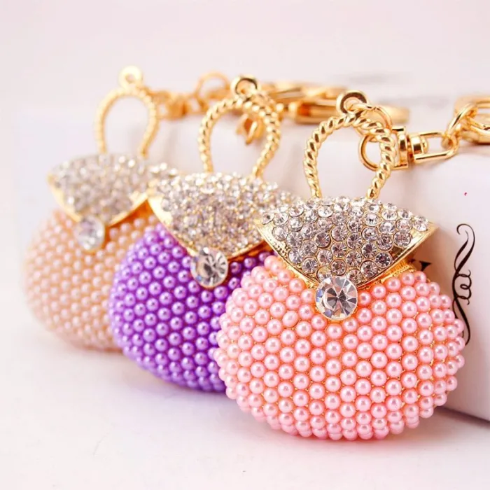 Cute Pink - Pearl HandbagTassen