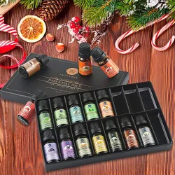 Huiles essentielles pour diffuseur / humidificateur / massage / aromathérapie - 10ml - 16 pièces