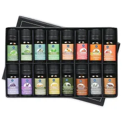 Etherische oliën voor diffuser / luchtbevochtiger / massage / aromatherapie - 10ml - 16 stuksMassage