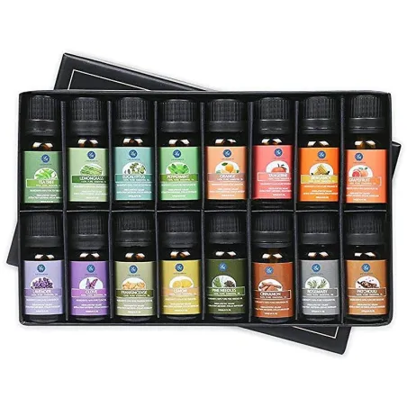 Huiles essentielles pour diffuseur / humidificateur / massage / aromathérapie - 10ml - 16 pièces