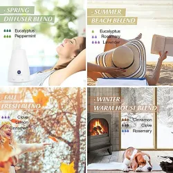 Huiles essentielles pour diffuseur / humidificateur / massage / aromathérapie - 10ml - 16 pièces