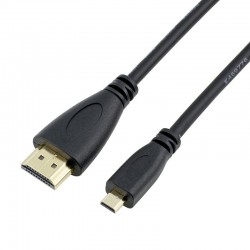 Micro HDMI to HDMI cable - 1080P - Male -Male AdapterCables