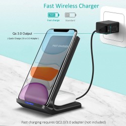 15W - 2 in 1 - Qi Wireless Charger - Samsung S10 - S20Opladers