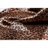 Élégant foulard carré avec imprimé léopard - soie