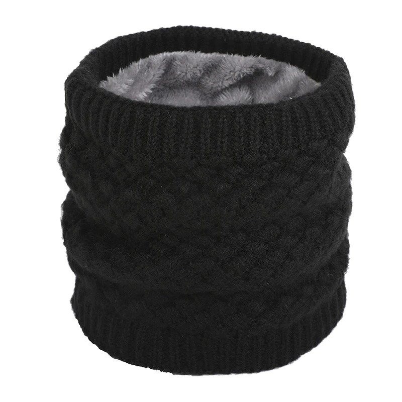Écharpe en tricot rond chaud - unisexe