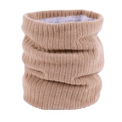Écharpe chaude tricotée avec peluche - unisexe