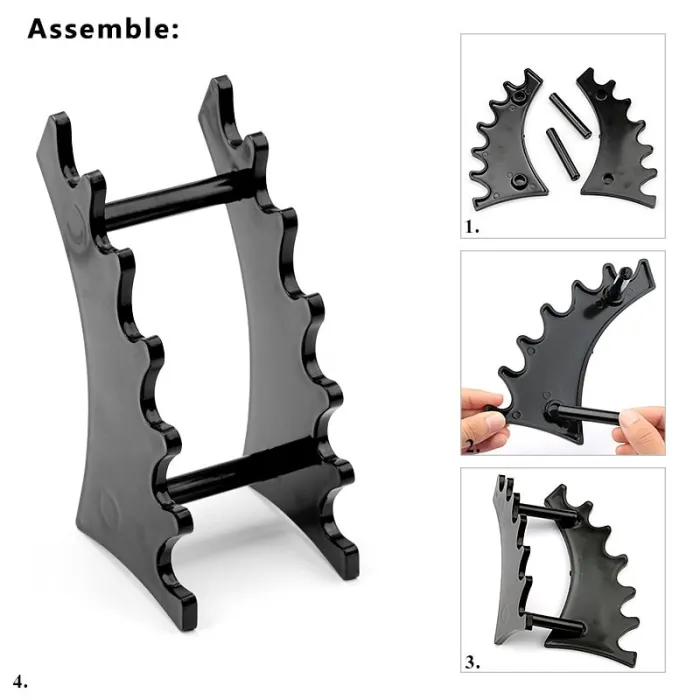 Nail Art - Brush Holder - Noir - Blanc