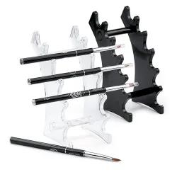 Nail Art - Brush Holder - Noir - Blanc