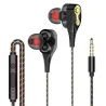 Bedrade oortelefoon met microfoon - dual drive bas - headsetOor- & hoofdtelefoons