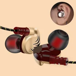 3,5 mm - sportoortelefoons - bedraad - super bas - koptelefoon met microfoonOor- & hoofdtelefoons