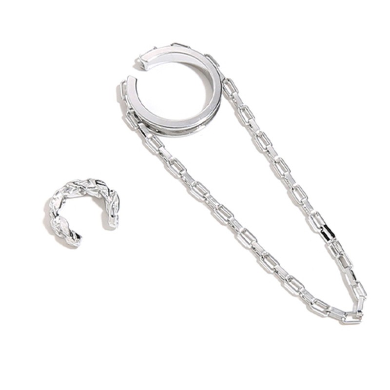 Asymmetrical earrings - ear clip / hookEarrings