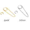 Asymmetrical earrings - ear clip / hookEarrings