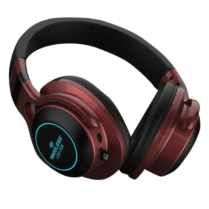 Draadloos - Bluetooth sporthoofdtelefoon - koptelefoon - microfoon - LedOor- & hoofdtelefoons