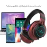 Draadloos - Bluetooth sporthoofdtelefoon - koptelefoon - microfoon - LedOor- & hoofdtelefoons