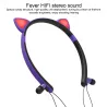Bluetooth - draadloze koptelefoon - microfoon - in-ear koptelefoon - Led-lichtgevende kattenorenOor- & hoofdtelefoons