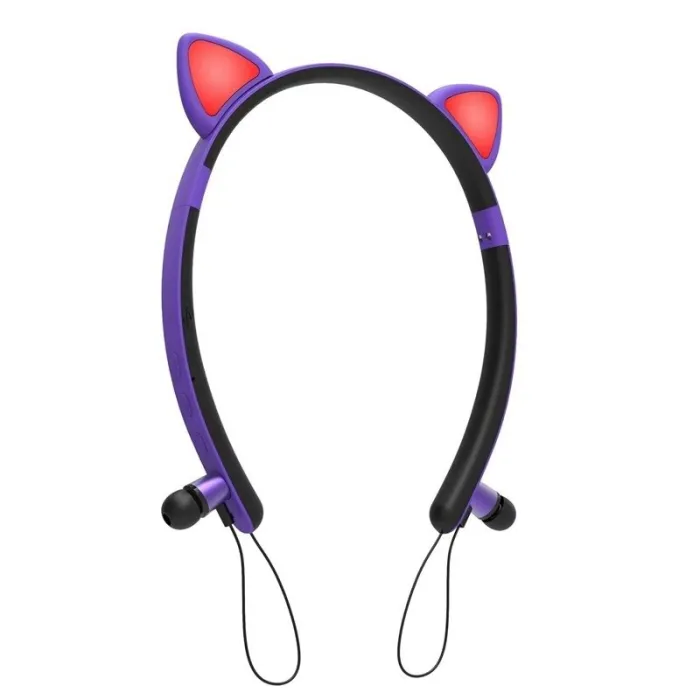 Bluetooth - draadloze koptelefoon - microfoon - in-ear koptelefoon - Led-lichtgevende kattenorenOor- & hoofdtelefoons