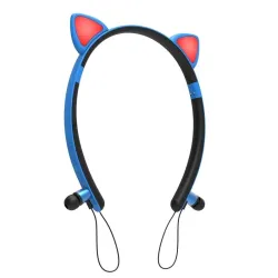 Bluetooth - draadloze koptelefoon - microfoon - in-ear koptelefoon - Led-lichtgevende kattenorenOor- & hoofdtelefoons