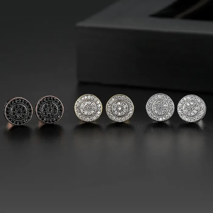 Elegant - kleine ronde kristallen oorknopjesOorbellen