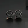 Elegant - kleine ronde kristallen oorknopjesOorbellen