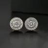 Elegant - kleine ronde kristallen oorknopjesOorbellen