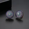 Elegante ronde oorbellen met kristallenOorbellen
