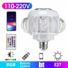 E27 - ampoule LED RGB avec haut-parleur Bluetooth sans fil - télécommande - 110V-220V 6W