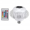 E27 - ampoule LED RGB avec haut-parleur Bluetooth sans fil - télécommande - 110V-220V 6W