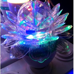 3W - E27 - crystal Led lamp - lotusbloemVerlichting