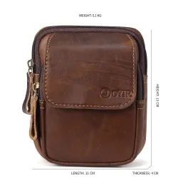 Mini sac de taille - cuir véritable