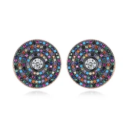 Elegante ronde oorbellen met kristallenOorbellen